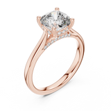 Gold Ring DDLR-163, Rose Gold, view 2