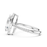 Gold Ring DDLR-747, White Gold, view 3