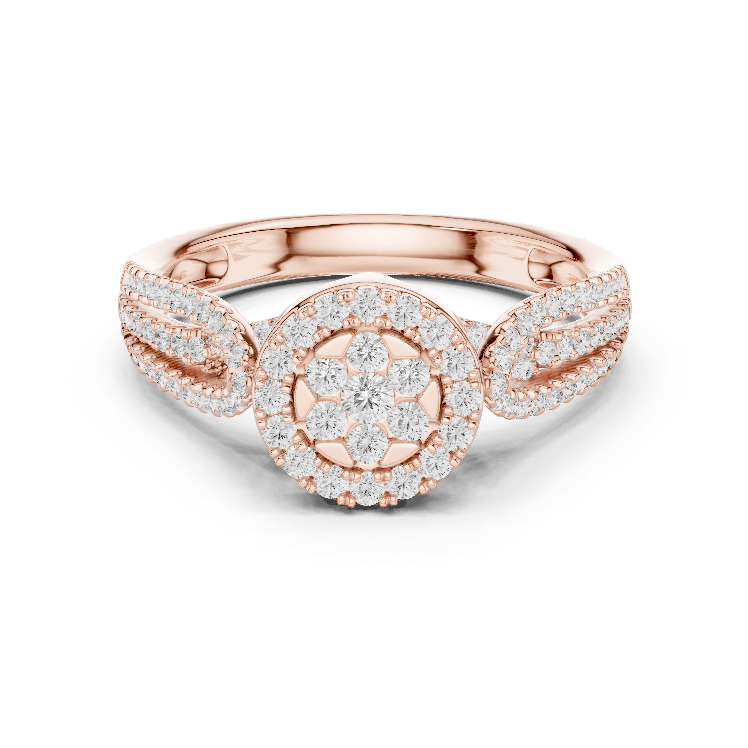 Gold Ring DDLR-755, Rose Gold