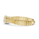 Gold Ring DDLR-810, Yellow Gold, view 3