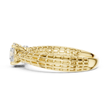 Gold Ring DDLR-810, Yellow Gold, view 3