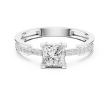 Gold Ring HLR-256, White Gold