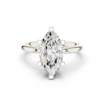 Gold Ring DDLR-175, Marquise center stone, White Gold