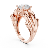 Gold Ring DDLR-828, Rose Gold, view 1
