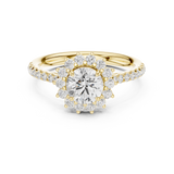 Gold Ring DDLR-674, Yellow Gold, view 4