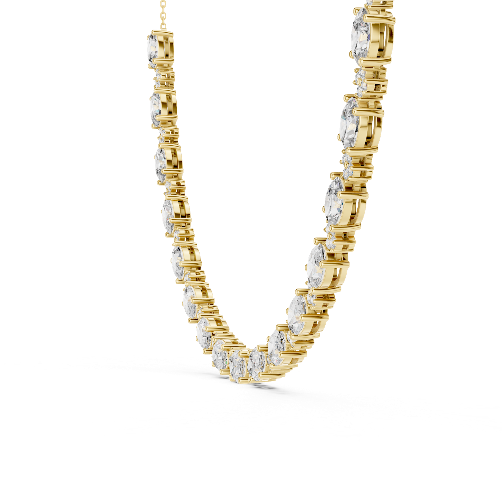 Gold Necklace GNK-0003, Yellow Gold, view 3