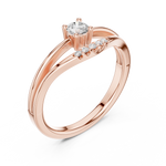 Gold Ring DDLR-830, Rose Gold, view 2