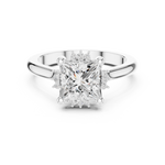 Gold Jewelry L35-123, Princess center stone, White Gold, view 4