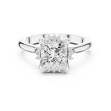 Gold Jewelry L35-123, Princess center stone, White Gold, view 4