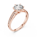 Gold Ring LR-0038, Rose Gold, view 2