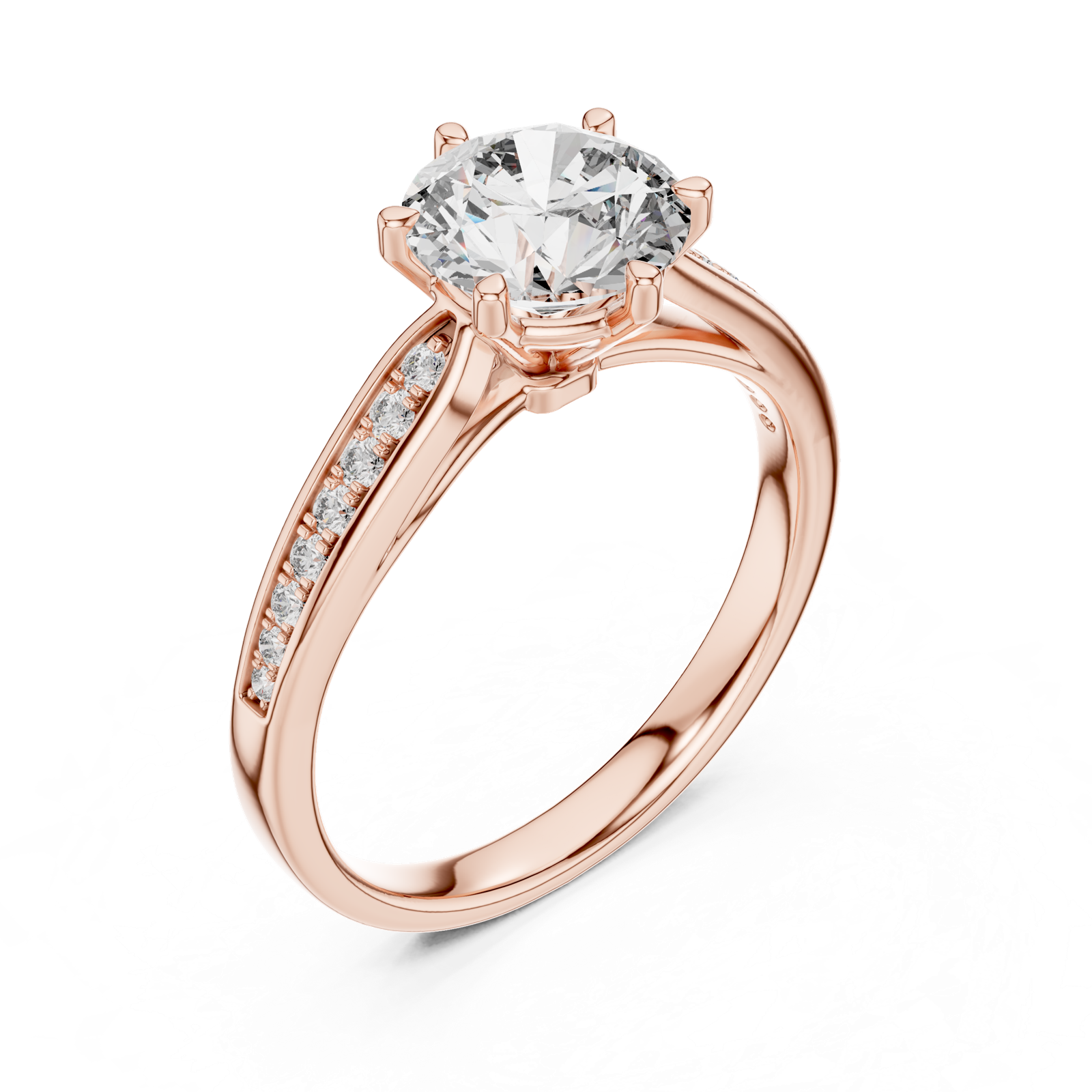 Gold Ring LR-0038, Rose Gold, view 2