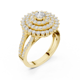 Gold Ring DDLR-761, Yellow Gold, view 2