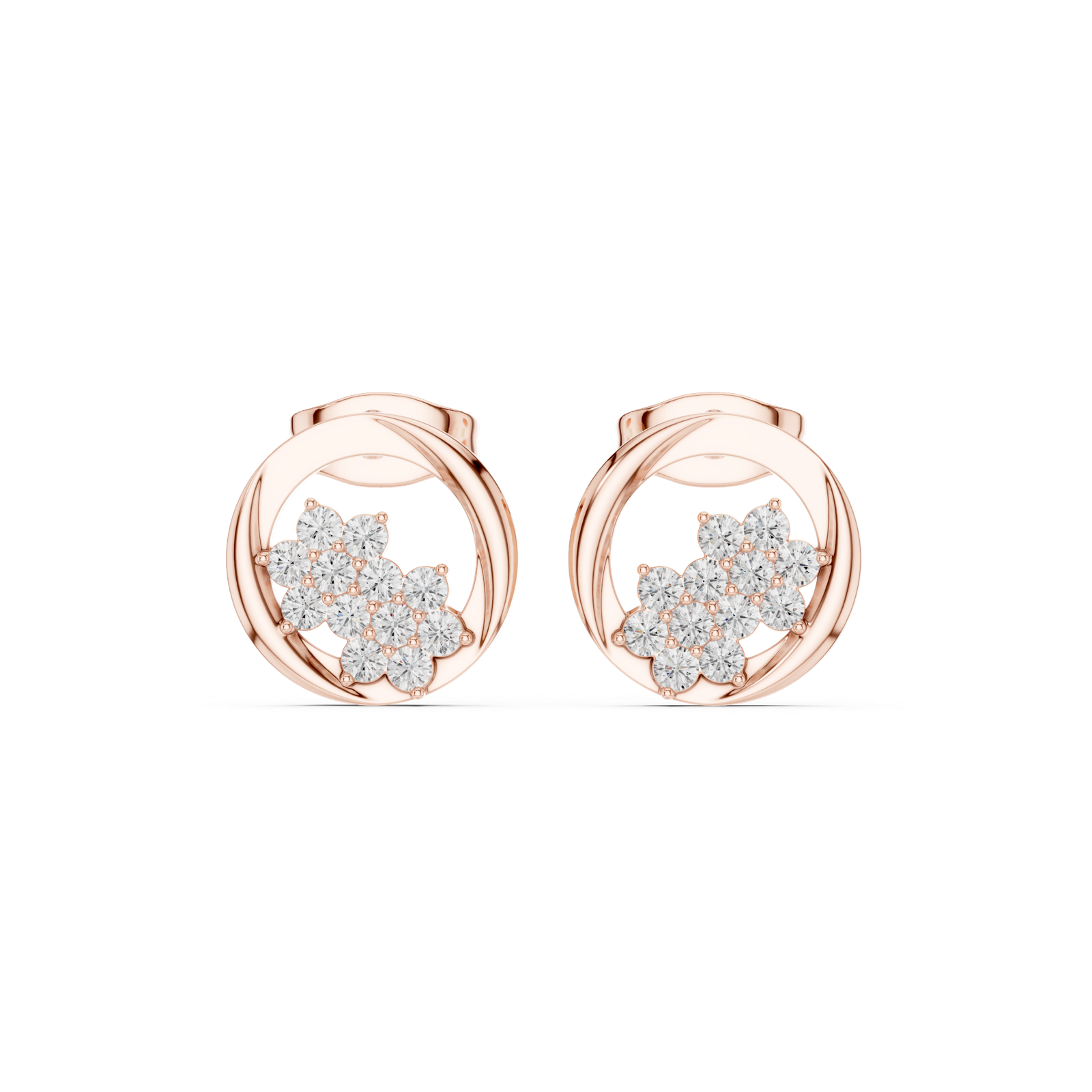 Gold Earrings SBER(13), Rose Gold