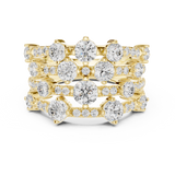 Gold Ring DDLR-866, Yellow Gold, view 4