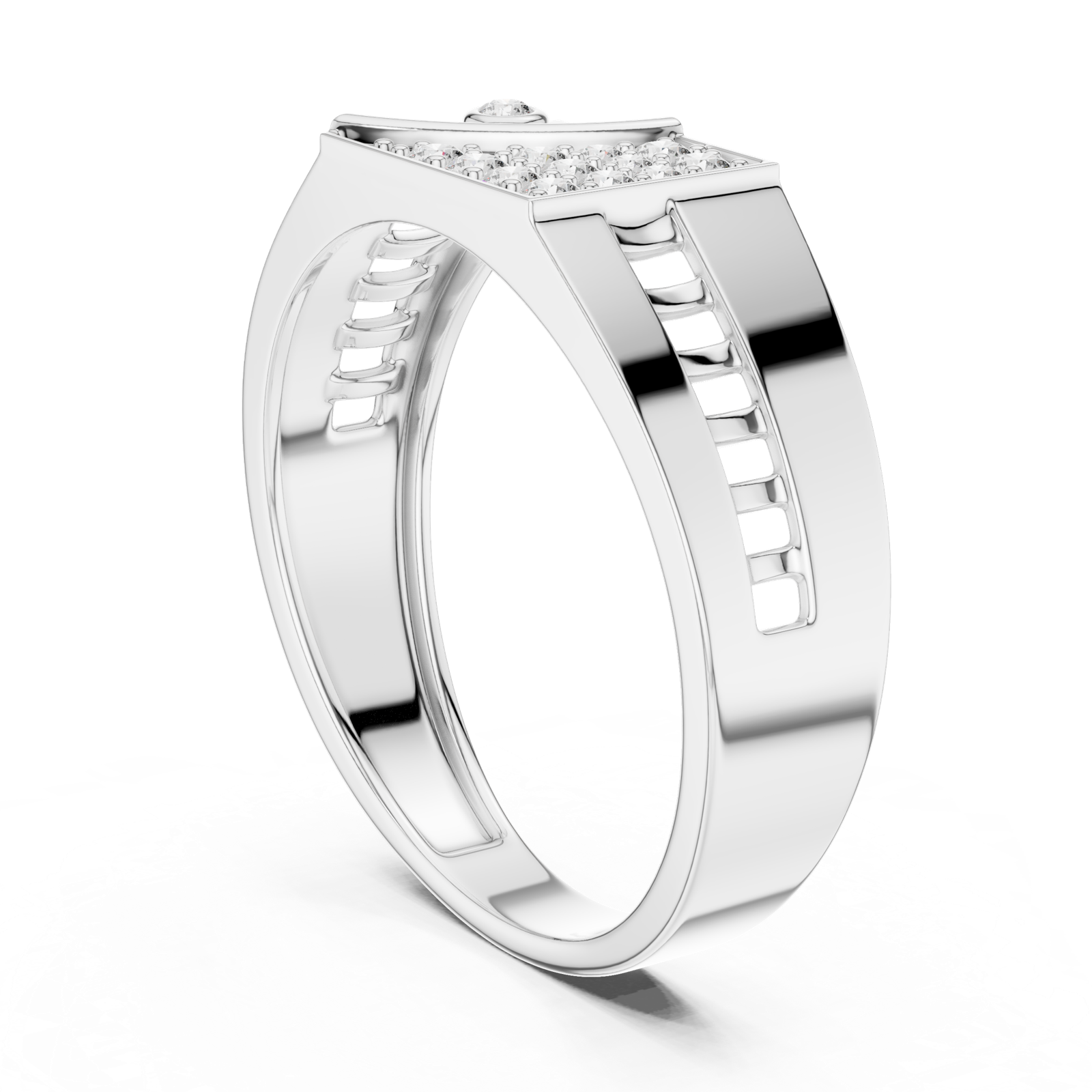 Gold Ring LR-01 (29), White Gold