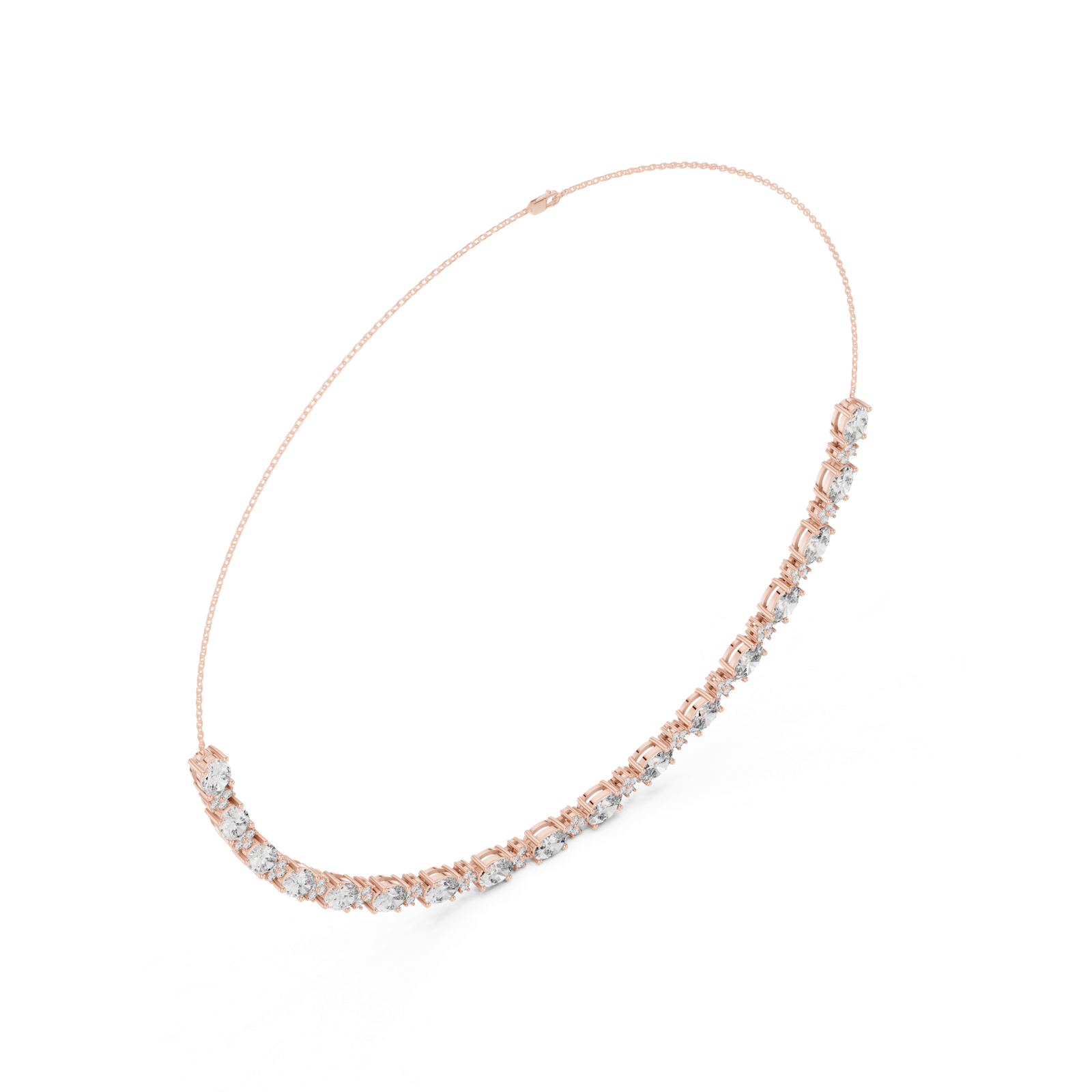 Gold Necklace GNK-0003, Rose Gold, view 2