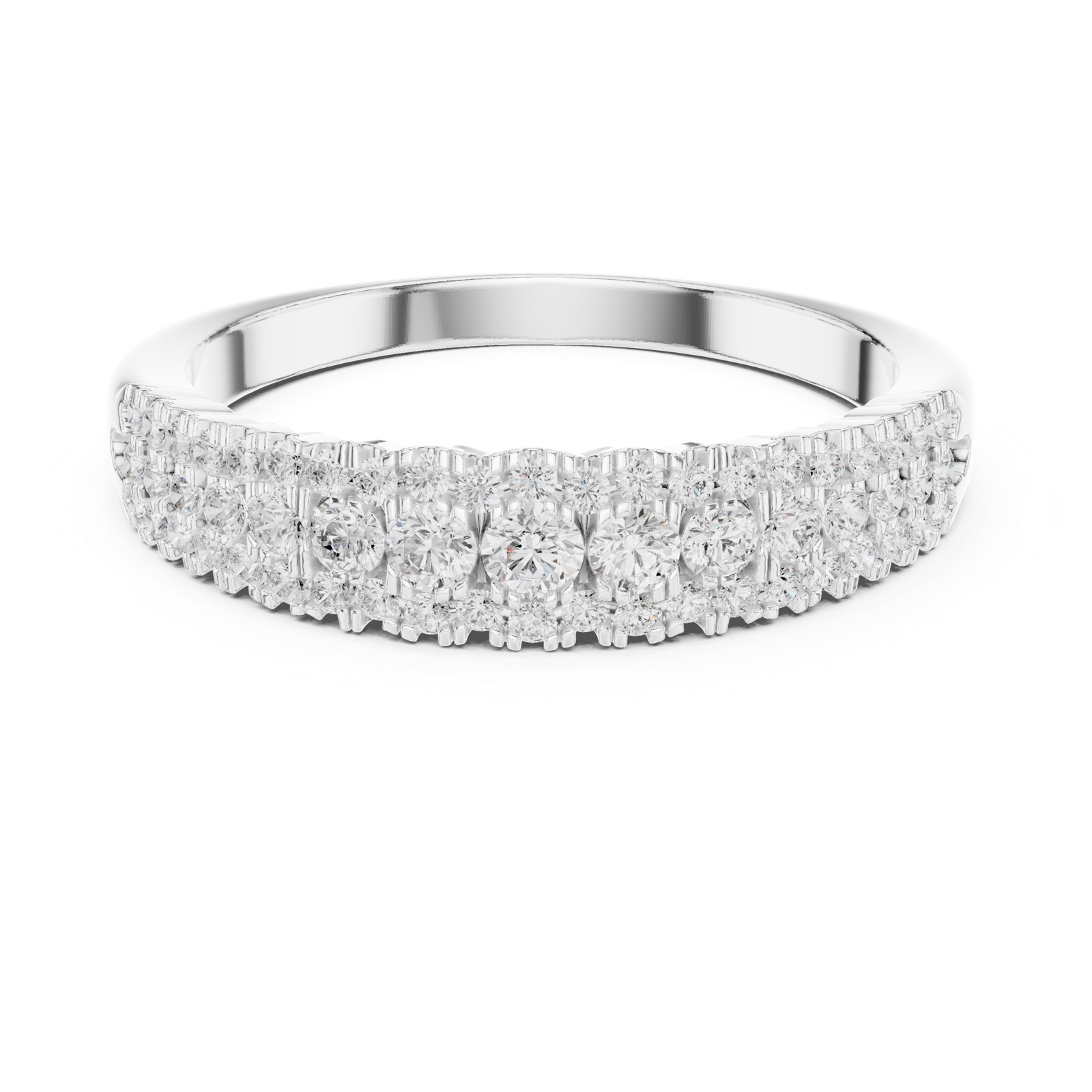 Gold Ring DDLR-449, White Gold, view 4