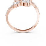 Gold Ring HLR -58, Rose Gold, view 4