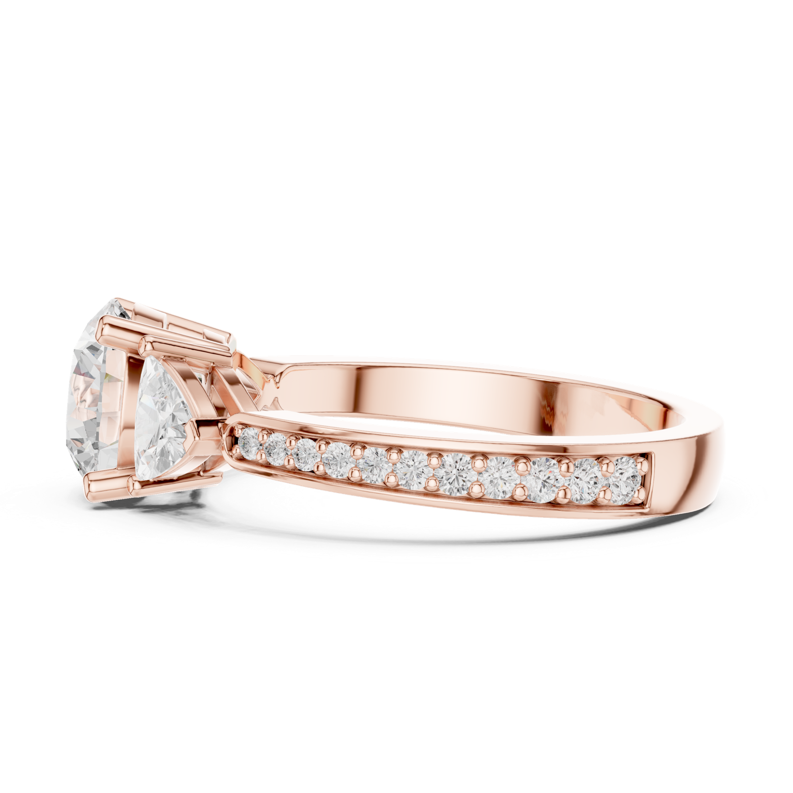 Gold Ring DDLR-264, Rose Gold, view 3