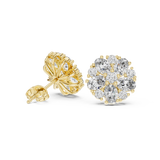 Gold Earrings AGDER-229, Yellow Gold