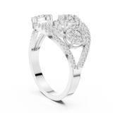 Gold Ring 19-120003L, White Gold, view 1