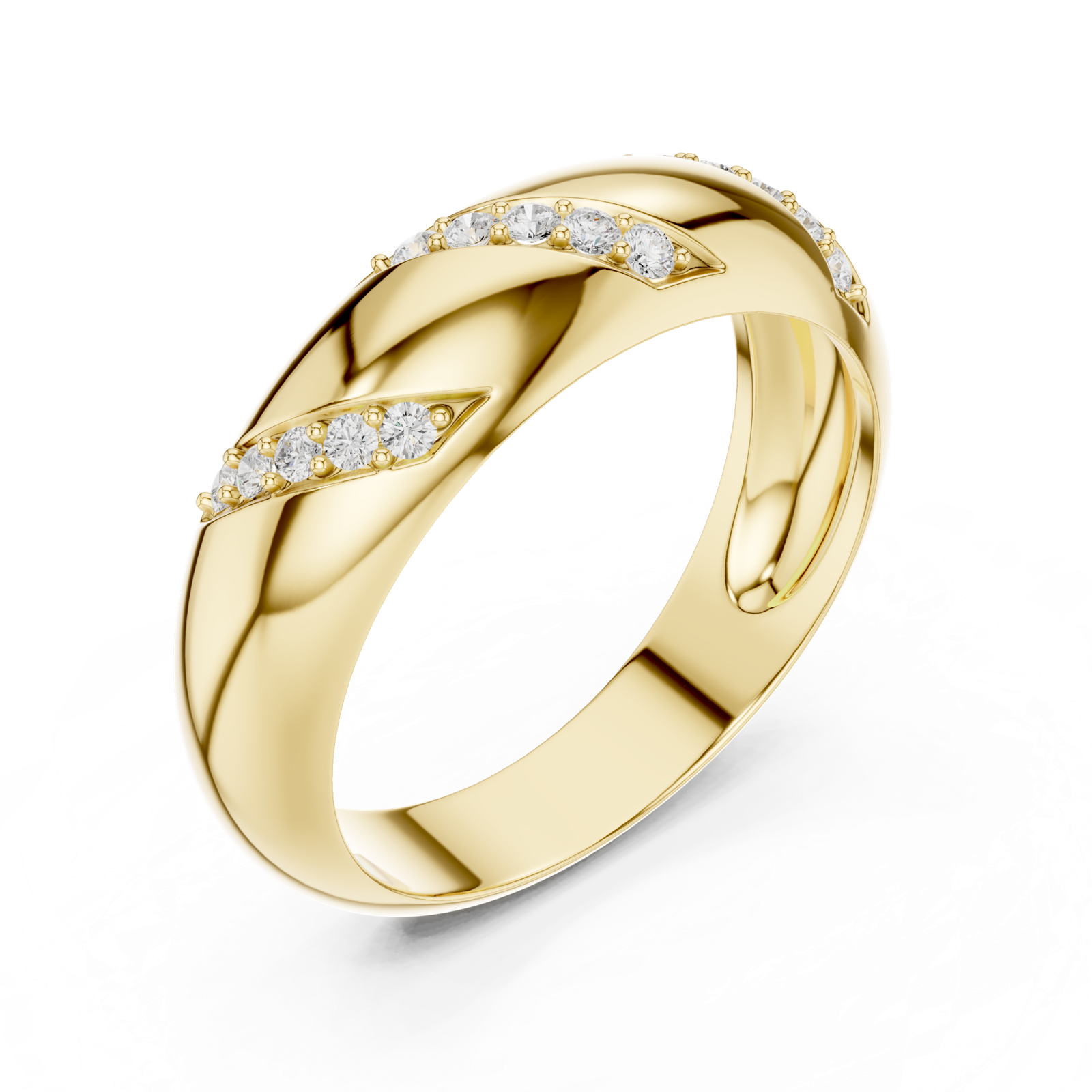 Gold Ring SBMR(13), Yellow Gold, view 2