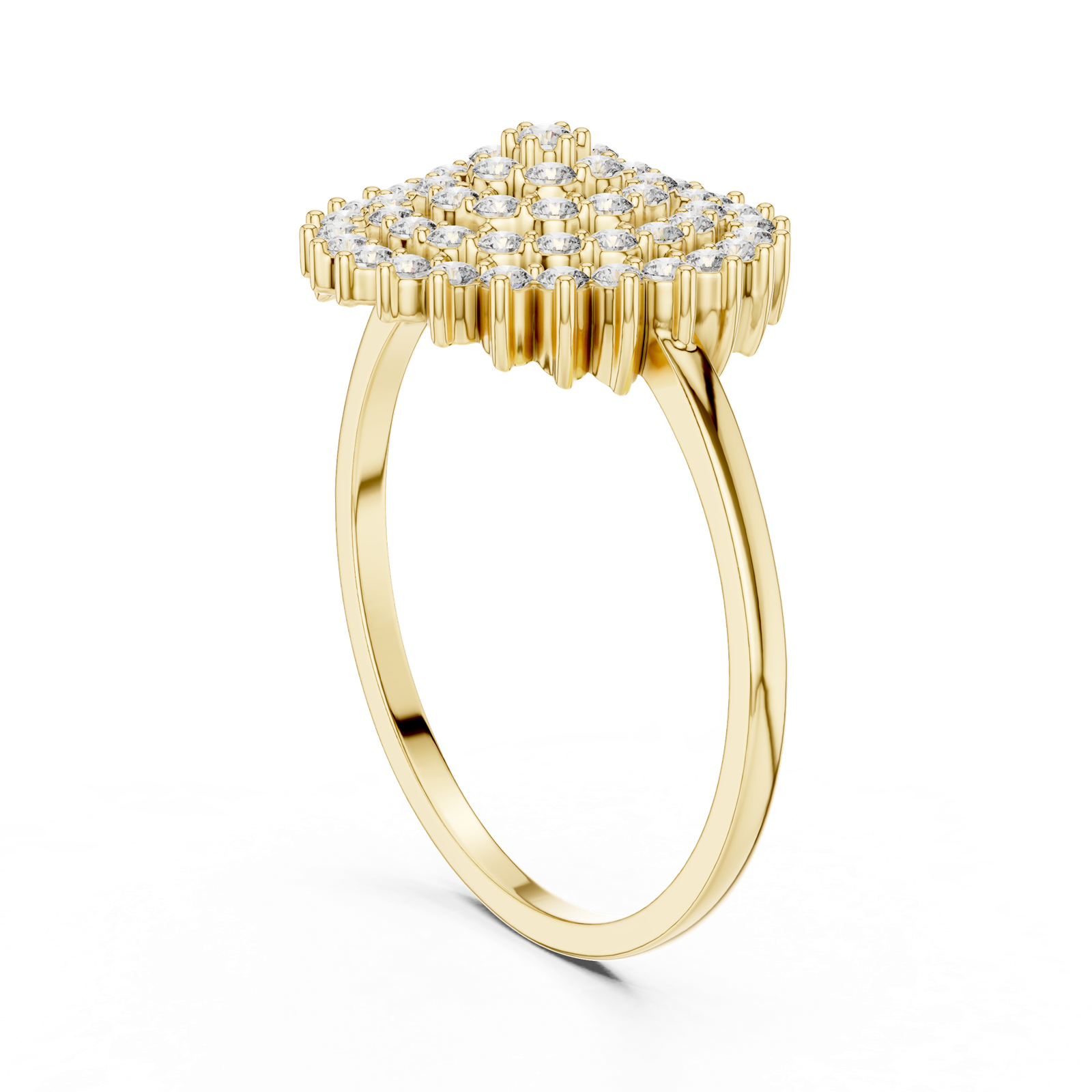 Gold Ring DR-6304, Yellow Gold, view 1