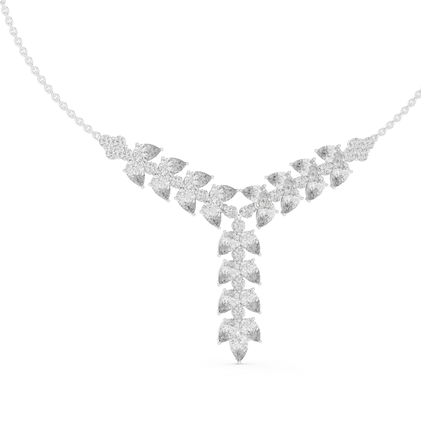 Gold Pendant GNK-0005, White Gold, view 1