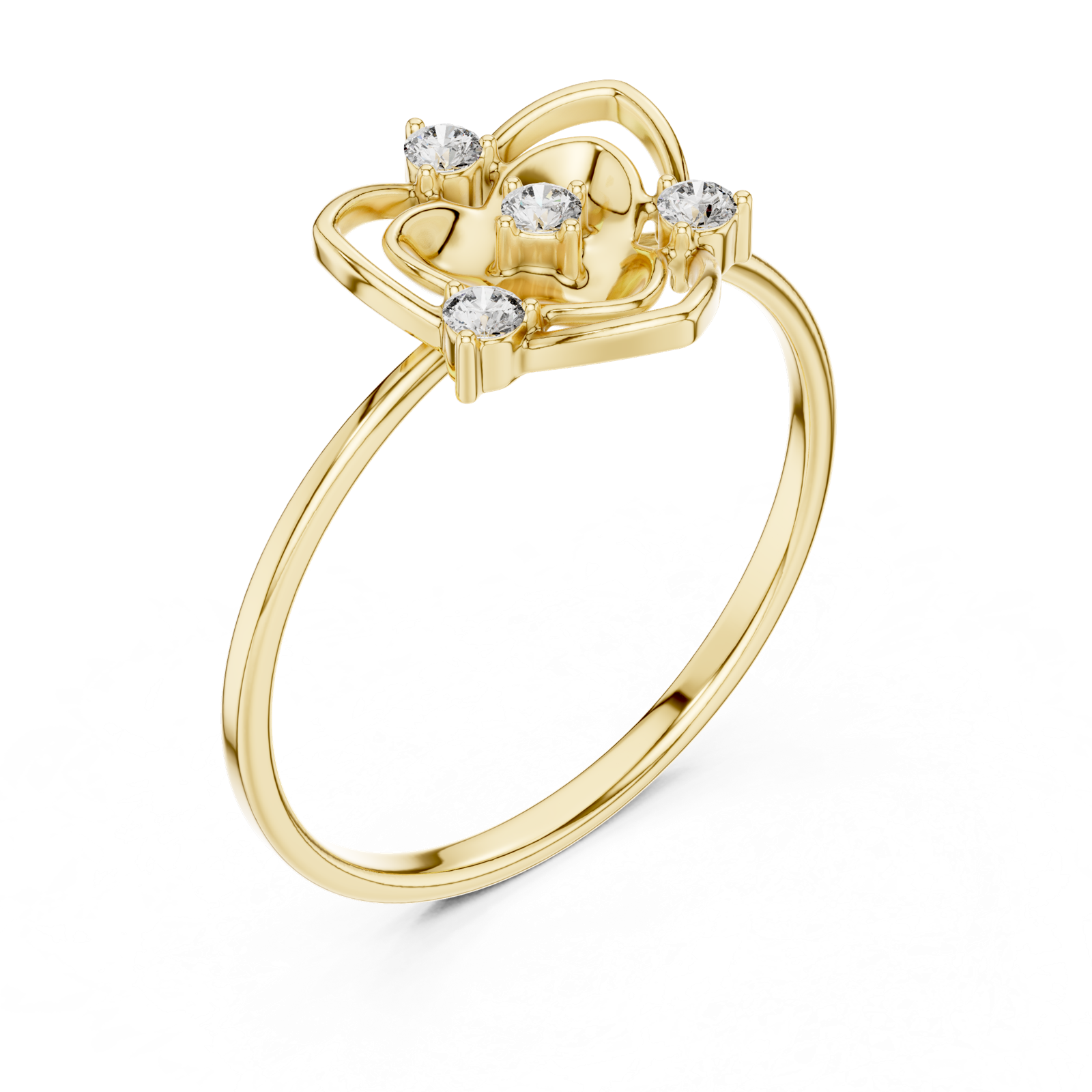 Gold Ring 1 (152), Yellow Gold, view 2