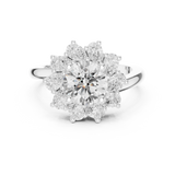Gold Ring DDLR-405, White Gold, view 4