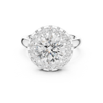 Gold Ring DDLR-333, White Gold, view 4