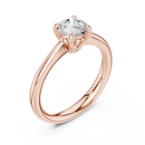 Gold Ring DDLR-567, Rose Gold, view 2