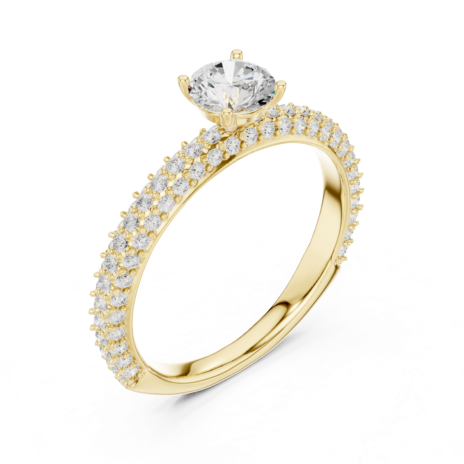 Gold Ring LR-0288, Yellow Gold, view 2