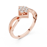 Gold Ring DDLR-826, Rose Gold, view 2