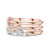 Gold Ring DDLR-383, Rose Gold, view 3