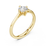 Gold Ring DDLR-548, Yellow Gold, view 2