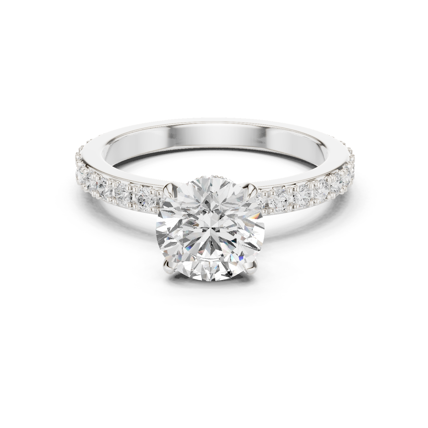 Gold Ring DDLR-787, White Gold