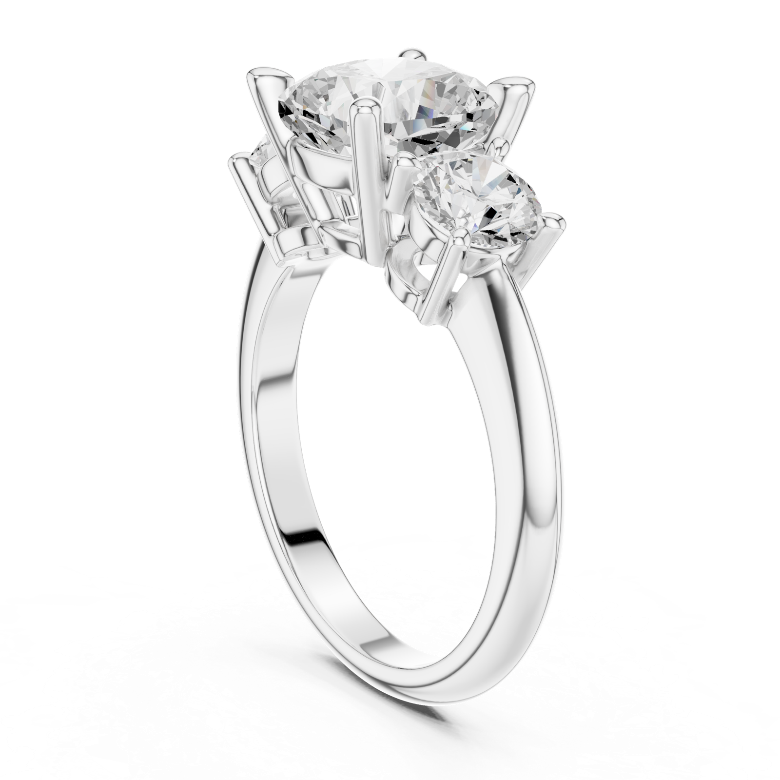 Gold Ring DDLR-900, White Gold, view 1