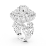 Gold Ring DDLR-752, White Gold, view 1