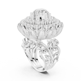 Gold Ring DDLR-752, White Gold, view 1