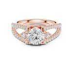 Gold Ring DDLR-682, Rose Gold, view 4