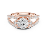 Gold Ring DDLR-682, Rose Gold, view 4