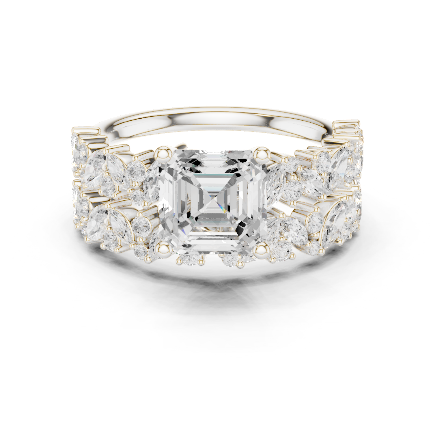 Gold Ring DDLR-940, White Gold