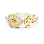 Gold Ring LR-01 (90), Yellow Gold, view 4