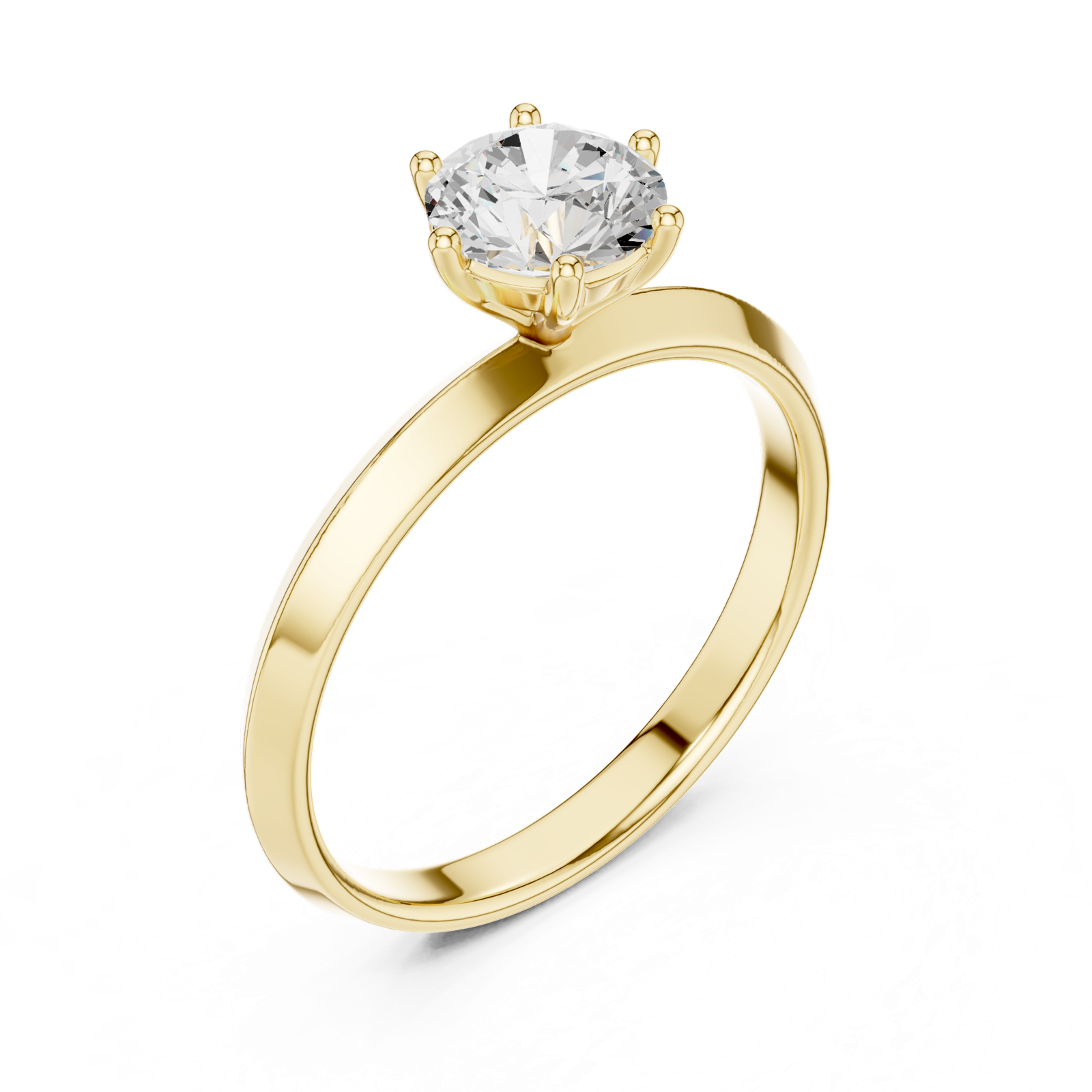 Gold Ring DDLR-766, Yellow Gold, view 2