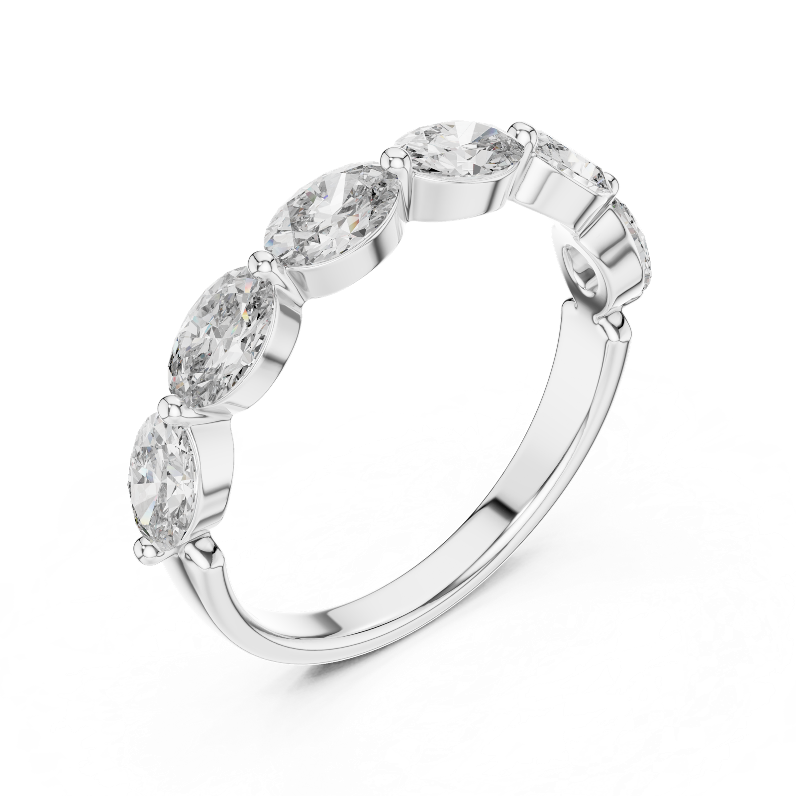 Gold Ring DDLR-002, White Gold, view 2