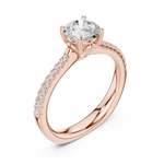 Gold Ring DDLR-651, Rose Gold, view 2