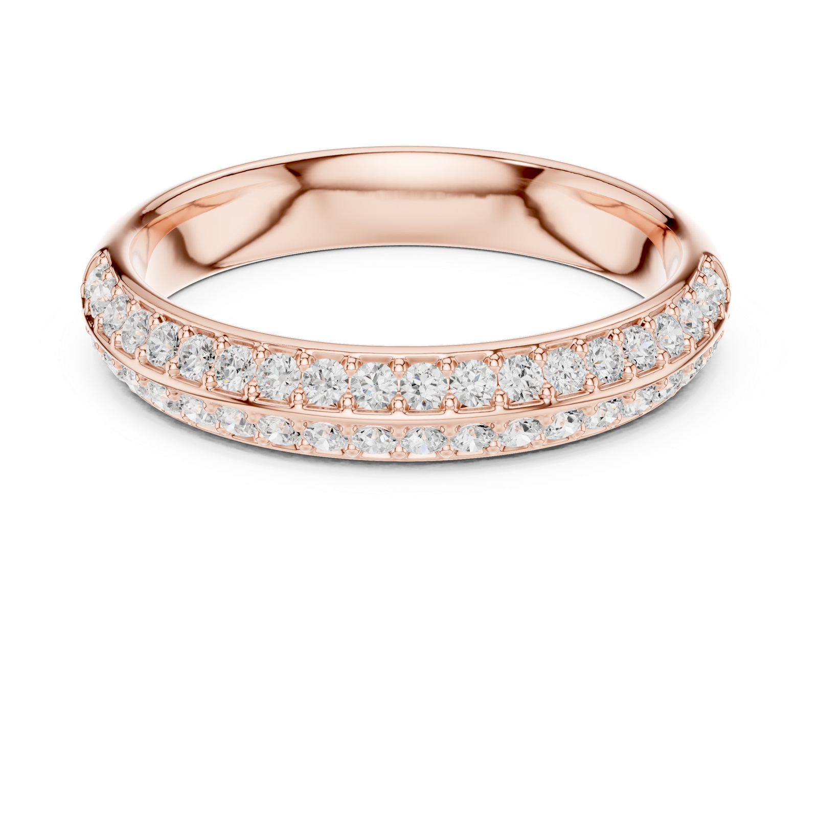 Gold Ring DDLR-575, Rose Gold, view 4