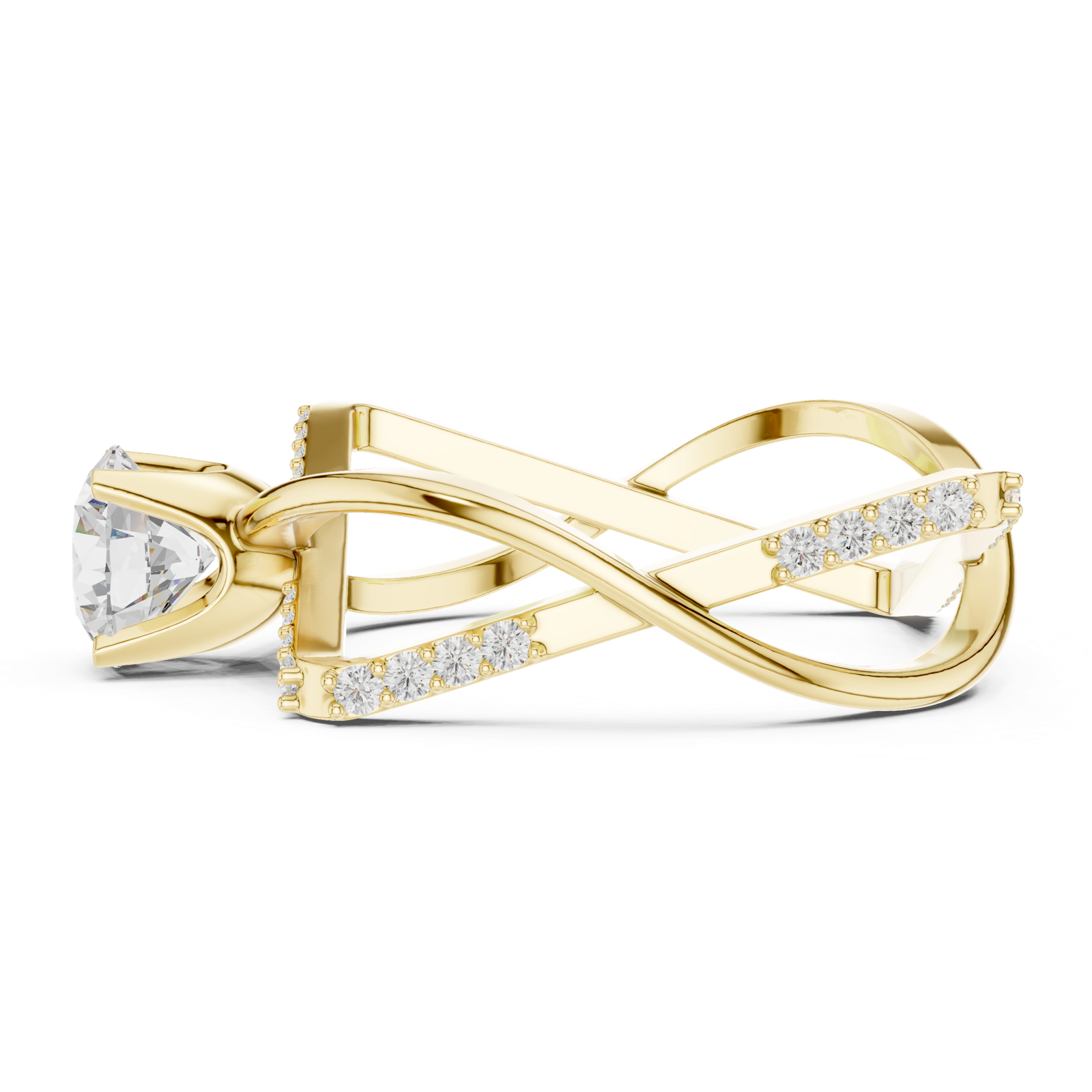 Gold Ring SBWR(50), Yellow Gold, view 3