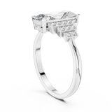 Gold Ring 00001L (40), White Gold, view 1